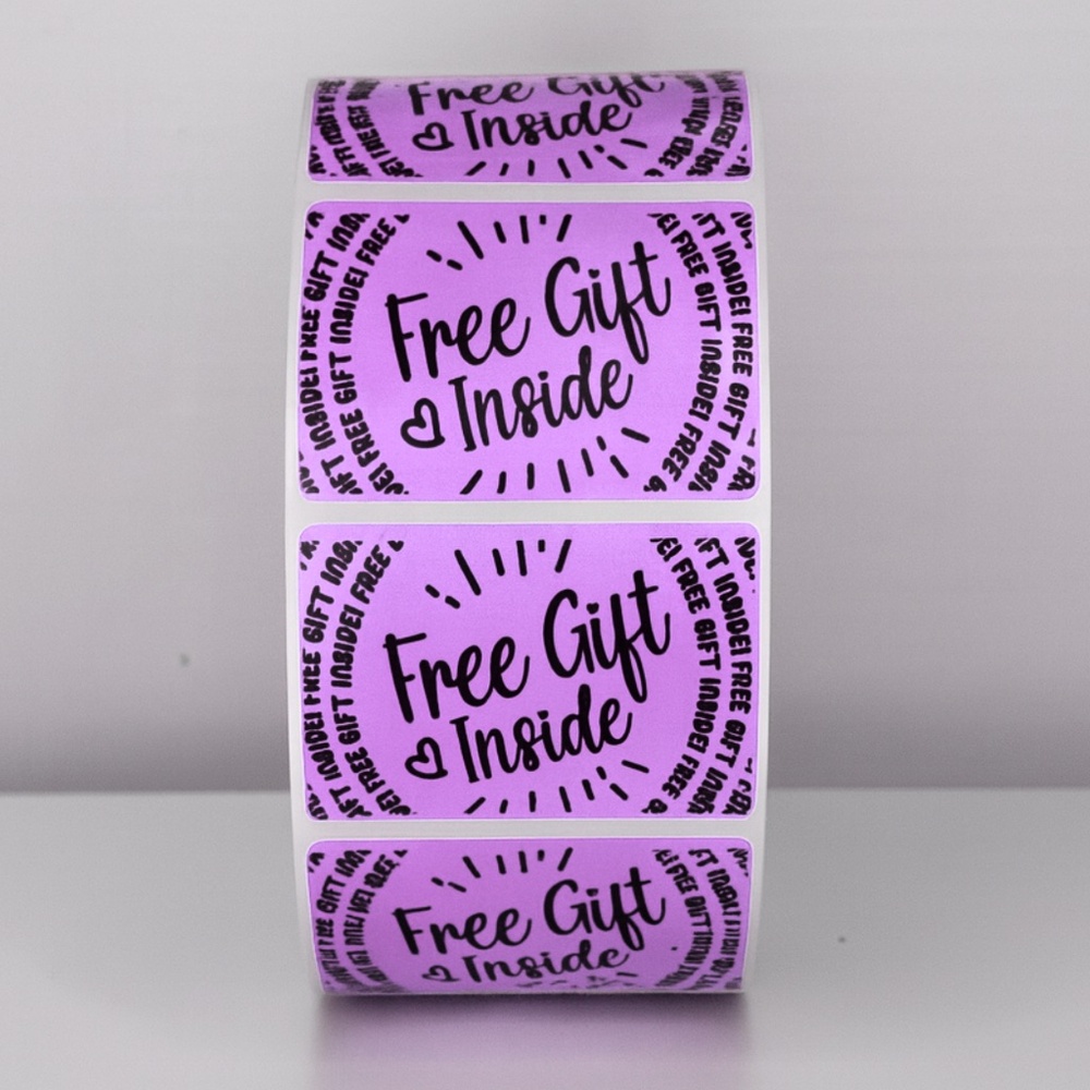🛍️ Add a Bonus! "Free Gift Inside" Stickers for Package | Customer Appreciation - Picture 7 of 11